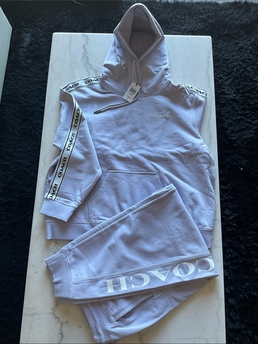NWT Women’s Coach Lavender Logo Jogger Set